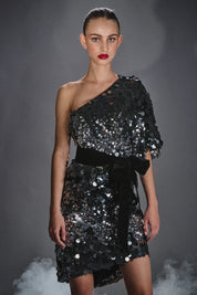 ALHENA robe courte paillette