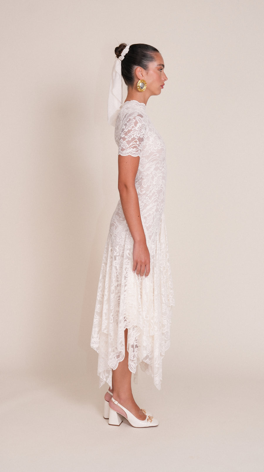 BIANCO robe en dentelle