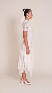 BIANCO robe en dentelle