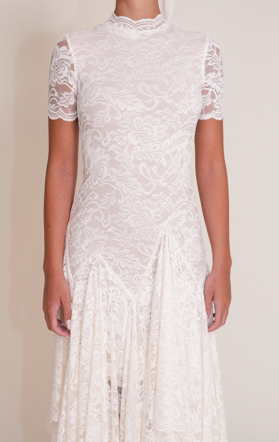 BIANCO robe en dentelle