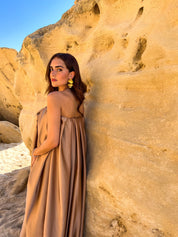 SINAI robe longue drapée 